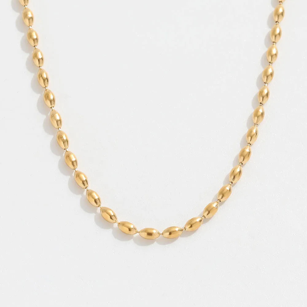 Roselle Bead Choker - macro detail
