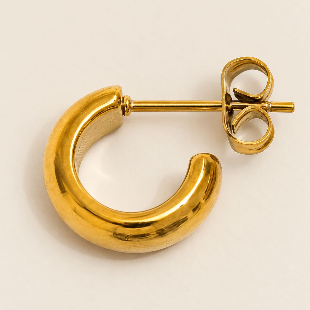 Elodie C-Hoop Earrings - back detail