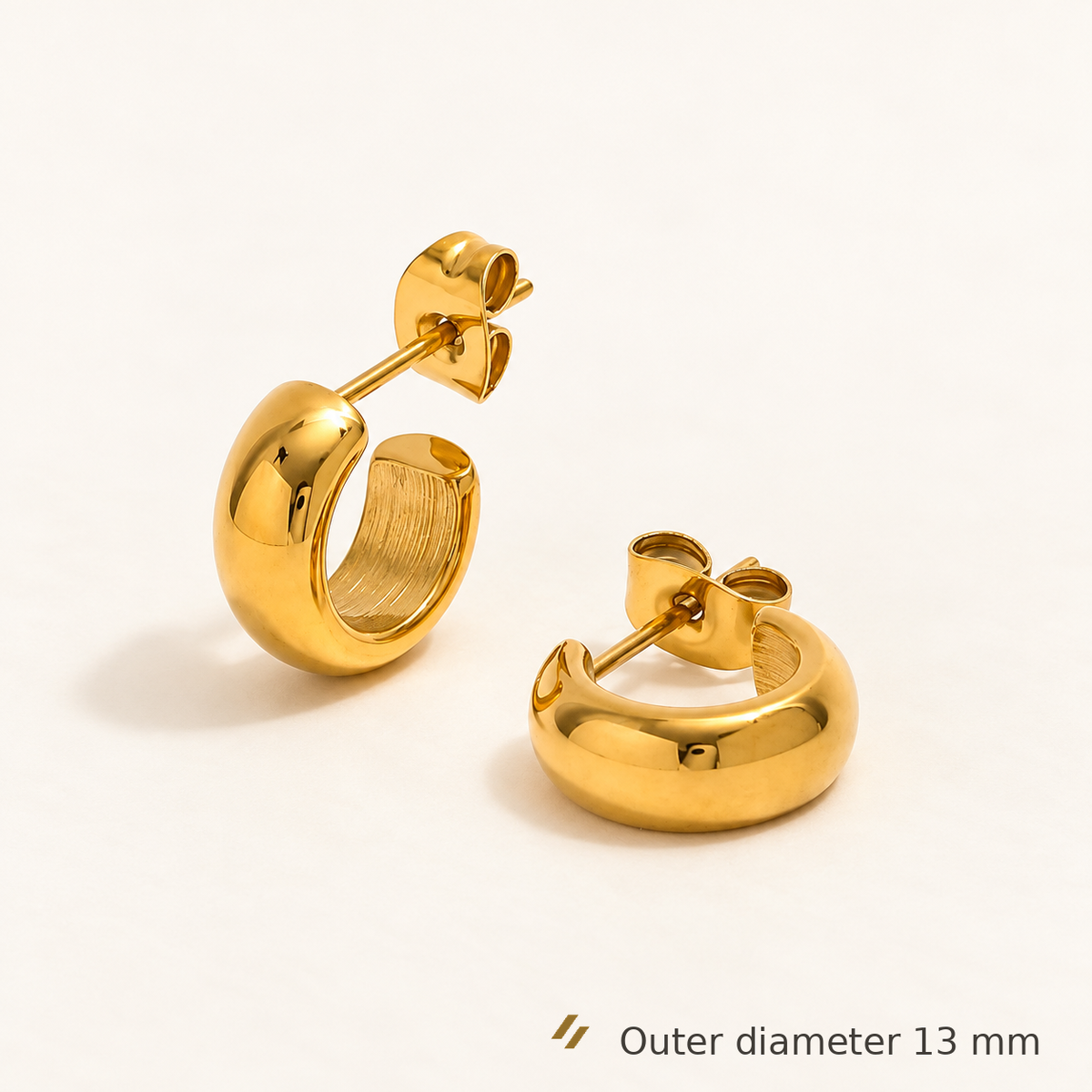 Elodie C-Hoop Earrings - size guide