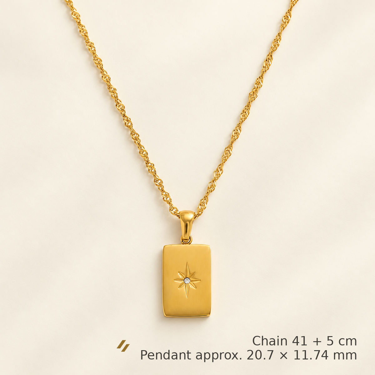 Estelle North Star Necklace - size-guide