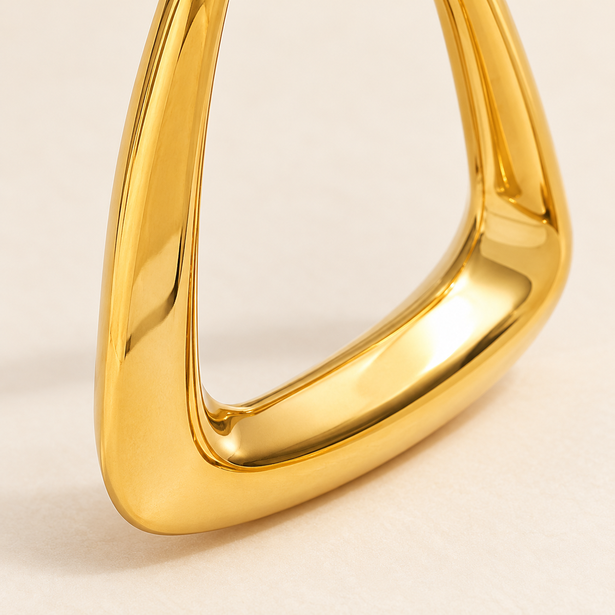 Noelle Triangle Hoops - macro